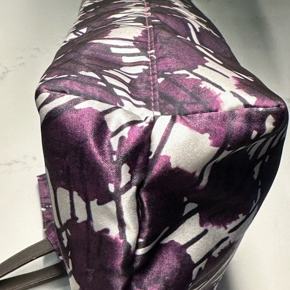 Henri Bendel  Izak Artistic Purple and Brown Tote Shoulder Bag + H.B. Dusty NWOT - Picture 2 of 13